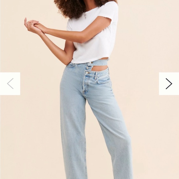 AGOLDE High-Rise Broken Waistband Jeans - Picture 5 of 11